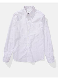 American Eagle AE Striped Everyday Oxford Button-Up Shirt  - Image 3