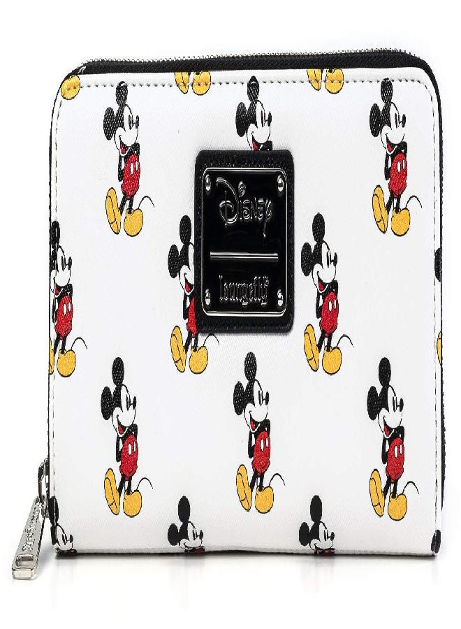 Loungefly Disney Classic Mickey Mouse All Over Print Zip Wallet (one size, multi) - Image 1