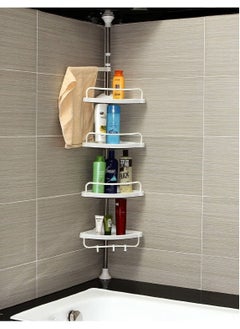 ALMUFARREJ 4-Tier Corner Bathroom Shelf White  - Image 1