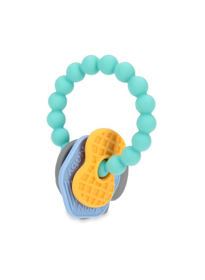 Nuby Chewy Charms Key Silicone Teether, Neutral, 1 Count (Pack of 1) - Image 2