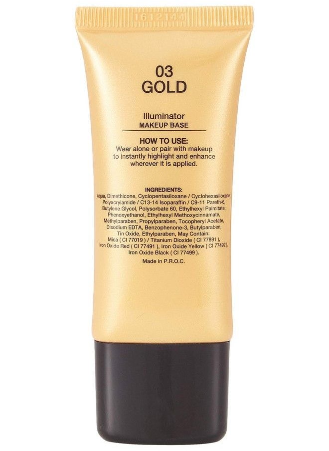Miss Claire Illuminator Makeup Base 03 Gold Gold 30 Ml  - Image 3