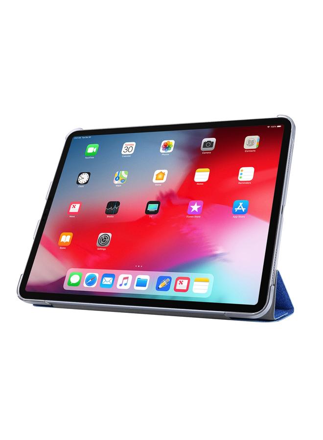 Green Tiger iPad Pro 11 2022 2021 Silk Texture Horizontal Demation Flip Leather Tablet Case with Holder Light Blue - Image 4