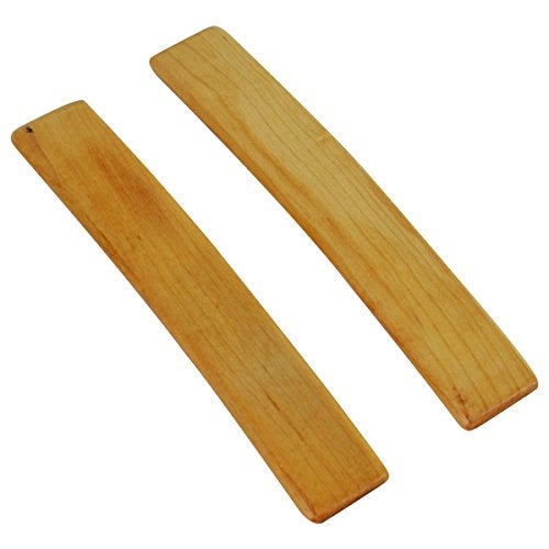 Treasure Gurus New Solid Pair of Maple Wood Bones Folk Musical Wooden Spoons Rhythm Instrument - Image 3