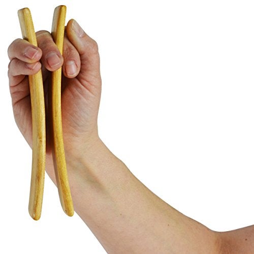 Treasure Gurus New Solid Pair of Maple Wood Bones Folk Musical Wooden Spoons Rhythm Instrument - Image 2