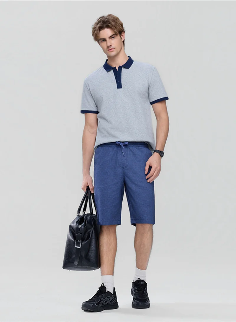 GIORDANO  Men’s Slim Twill Bermuda Shorts with Elastic Waist for Men | Best Price UAE