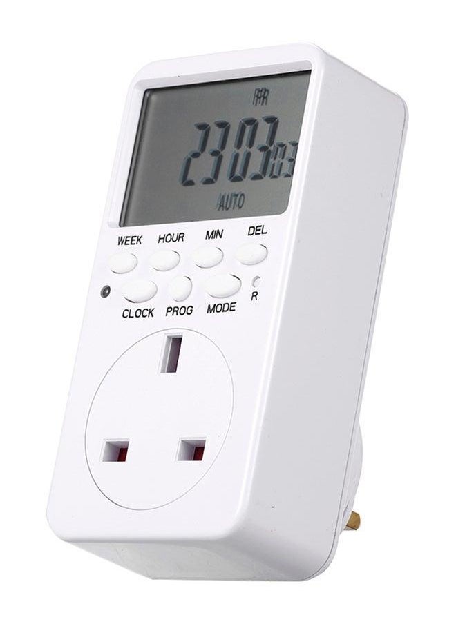 Generic Digital Switch Socket Timer White 19 X 9 10centimeter  - Image 1