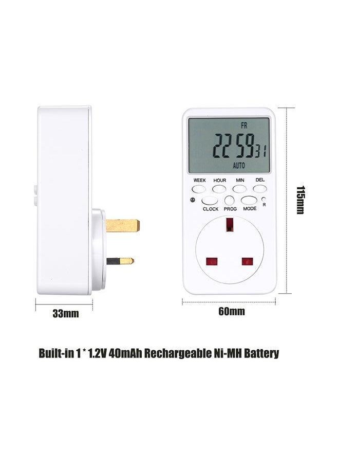 Generic Digital Switch Socket Timer White 19 X 9 10centimeter  - Image 5