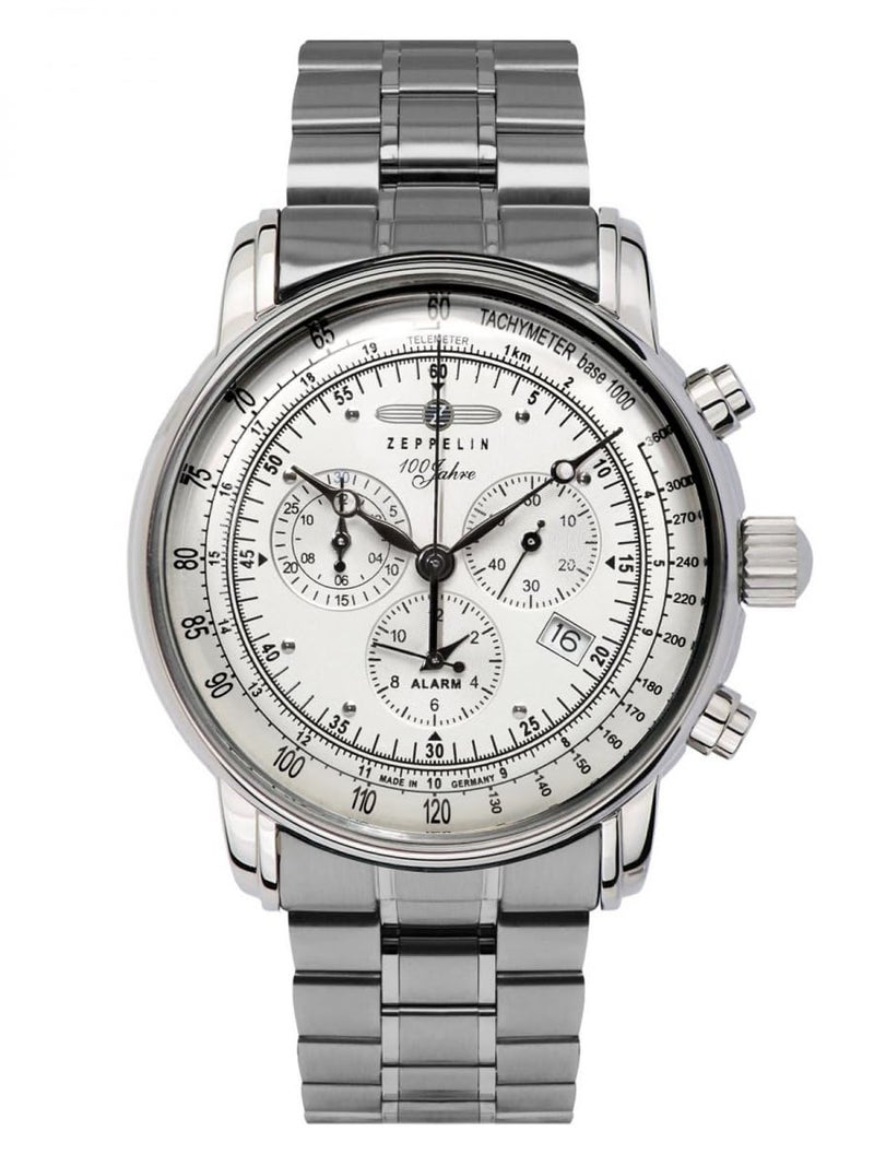 Zeppelin Men’s Quartz Chronograph with Metal Strap - Image 1