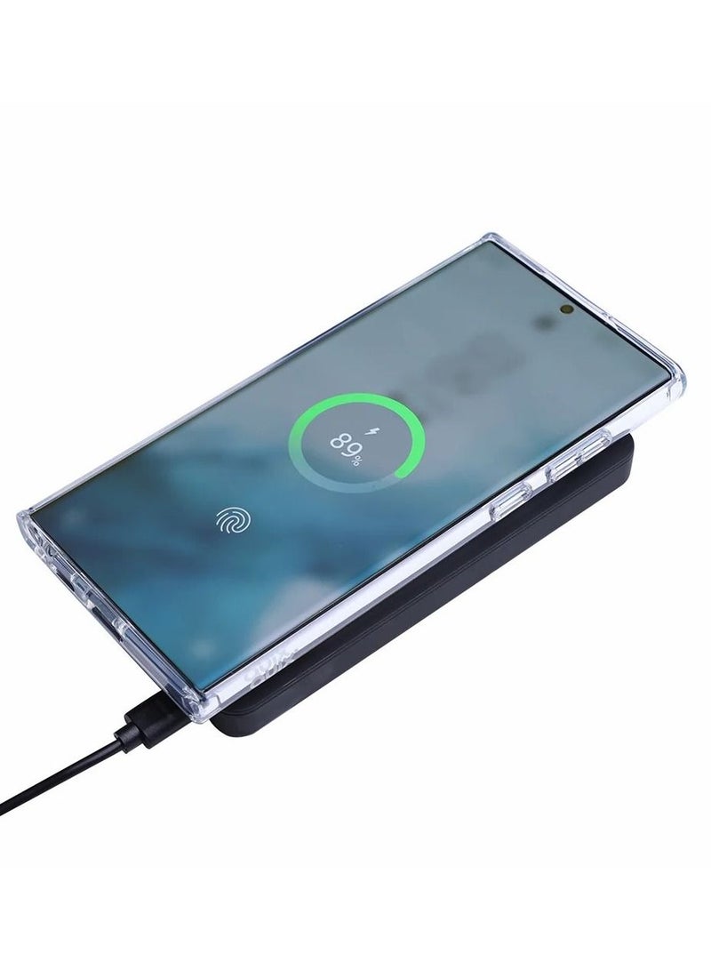 Quix Samsung s22 Ultra case  , Transparent, Anti-Yellowing, Made of Heat-Resistant Polyurethane - Shock Absorption and Anti-Scratch - Airtight and does not allow dust to pass through