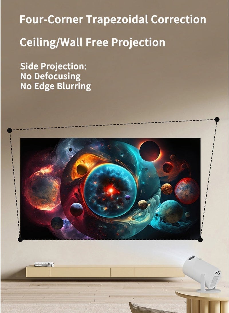 Portable Projector Pocket 4k full hd wifi Android11.0 Support 130 Inches Home Theater Full HD for Indoor Outdoor Home Birthday Gift Compatible with TV Stick/HDMI/USB/PS5/iOS/PS4 - Image 4