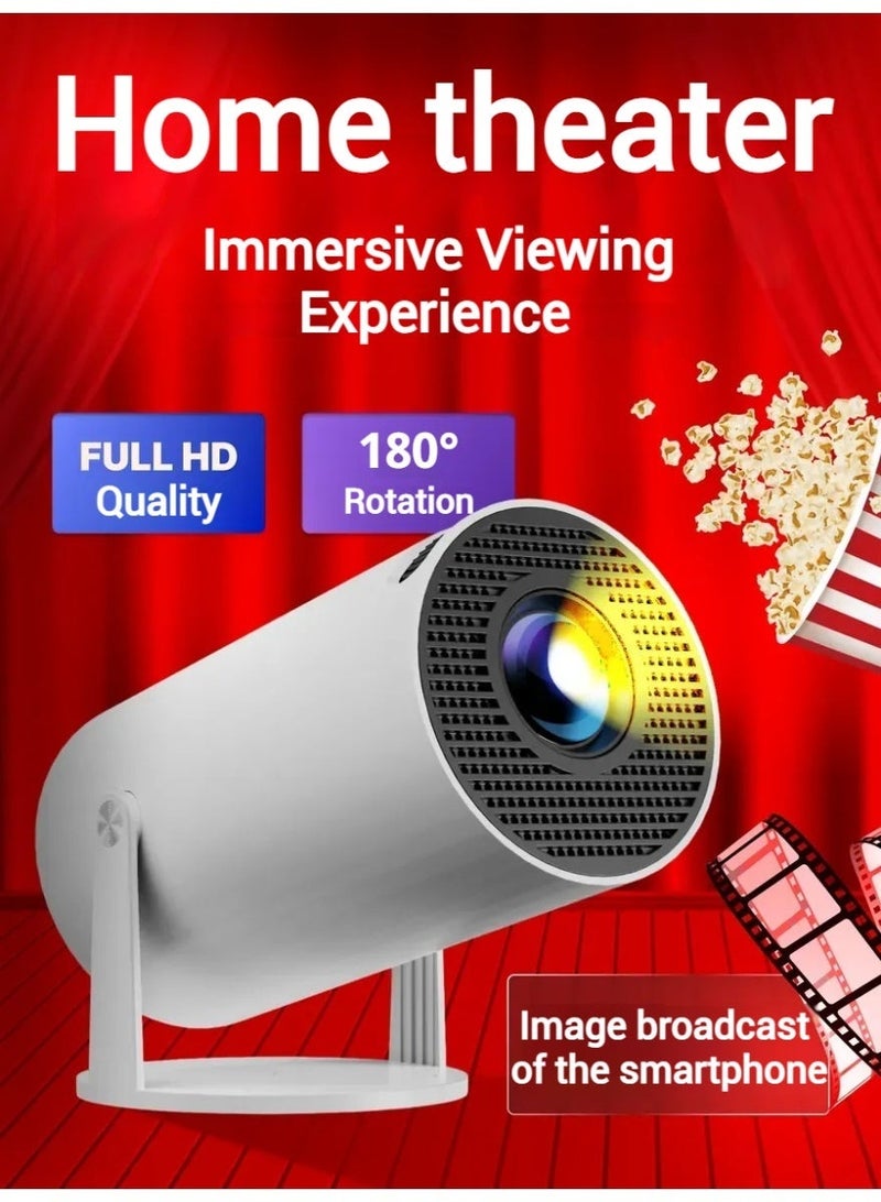 Portable Projector Pocket 4k full hd wifi Android11.0 Support 130 Inches Home Theater Full HD for Indoor Outdoor Home Birthday Gift Compatible with TV Stick/HDMI/USB/PS5/iOS/PS4 - Image 1