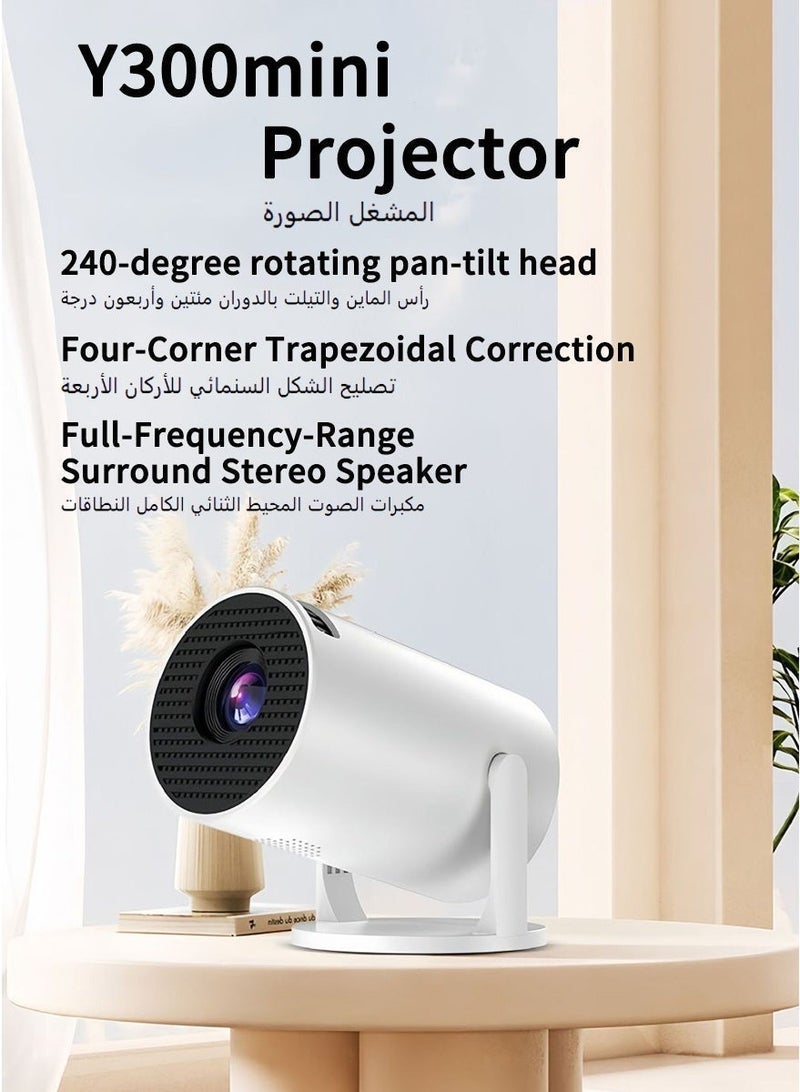 Portable Projector Pocket 4k full hd wifi Android11.0 Support 130 Inches Home Theater Full HD for Indoor Outdoor Home Birthday Gift Compatible with TV Stick/HDMI/USB/PS5/iOS/PS4 - Image 2