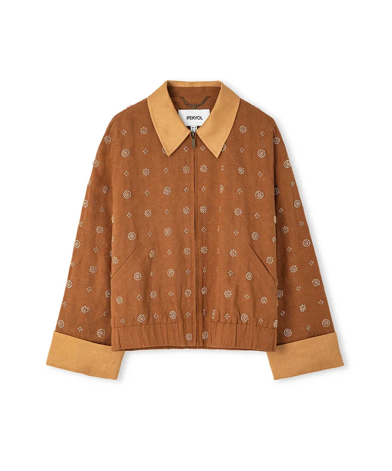Ipekyol  Embellished Color-Block Jacket for Women | Best Price UAE