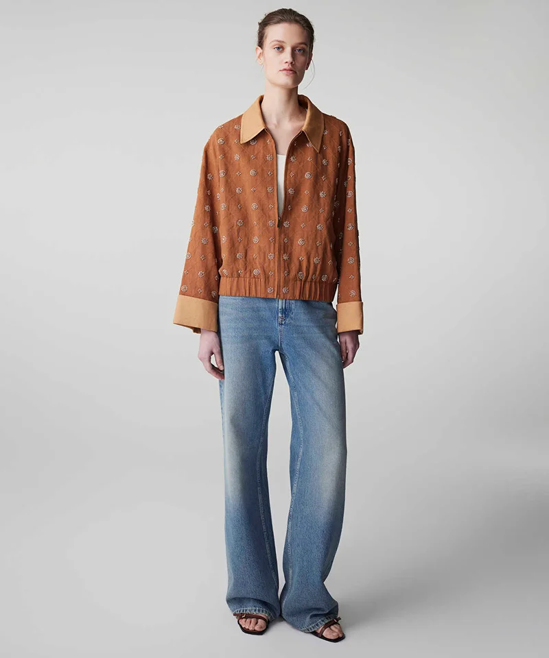 Ipekyol  Embellished Color-Block Jacket for Women | Best Price UAE