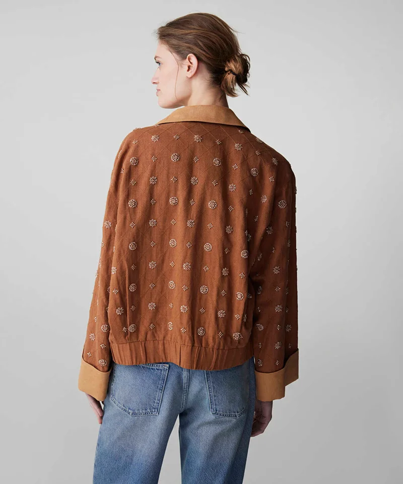 Ipekyol  Embellished Color-Block Jacket for Women | Best Price UAE