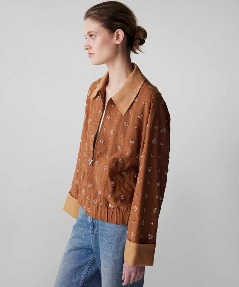 Ipekyol  Embellished Color-Block Jacket for Women | Best Price UAE