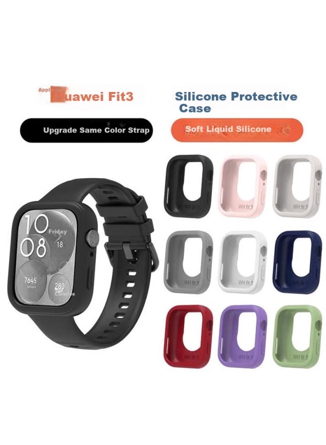 Chensong Silicone Protective Case For Huawei Fit3 Smarch, Anti-drop Half-pack Protective Cover - Image 2