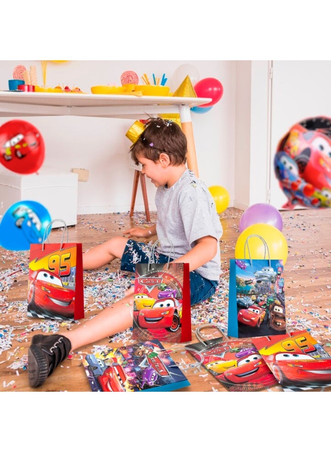 ILovhaprty Cars Goodie Bags, 16pcs Cars Party Favor Bags, Lightning McQueen Gift Bags, Cars Candy Bags Cars Theme Birthday Party Decorations Supplies - Image 5