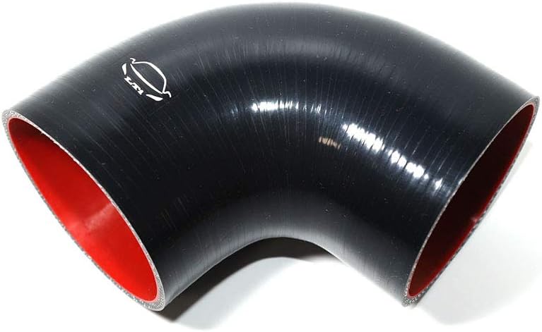 TenKeAuto 4-Ply Reinforced 4" Elbow Silicone Hose Coupler for Turbo/Intercooler/Piping - Black - Image 2