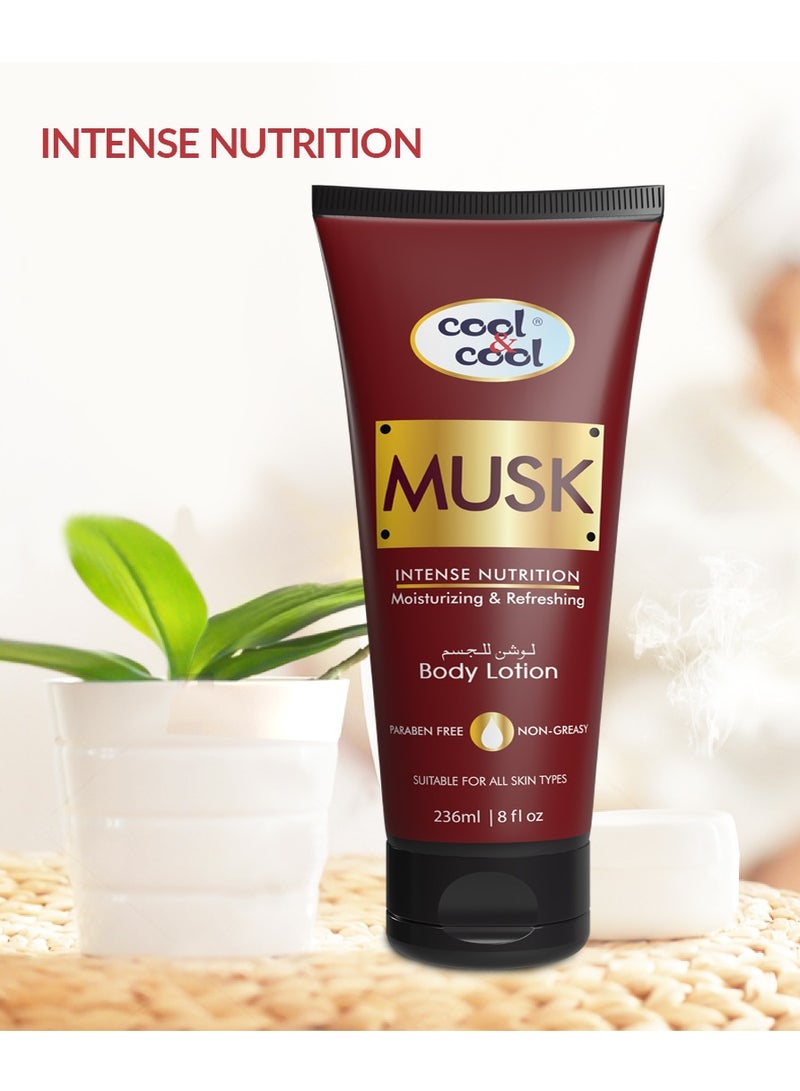 Cool & Cool Musk Body Lotion - 236ml Tube | Hydrating & Nourishing Formula with Rich Musk Fragrance | Softens & Moisturizes Skin - Image 2