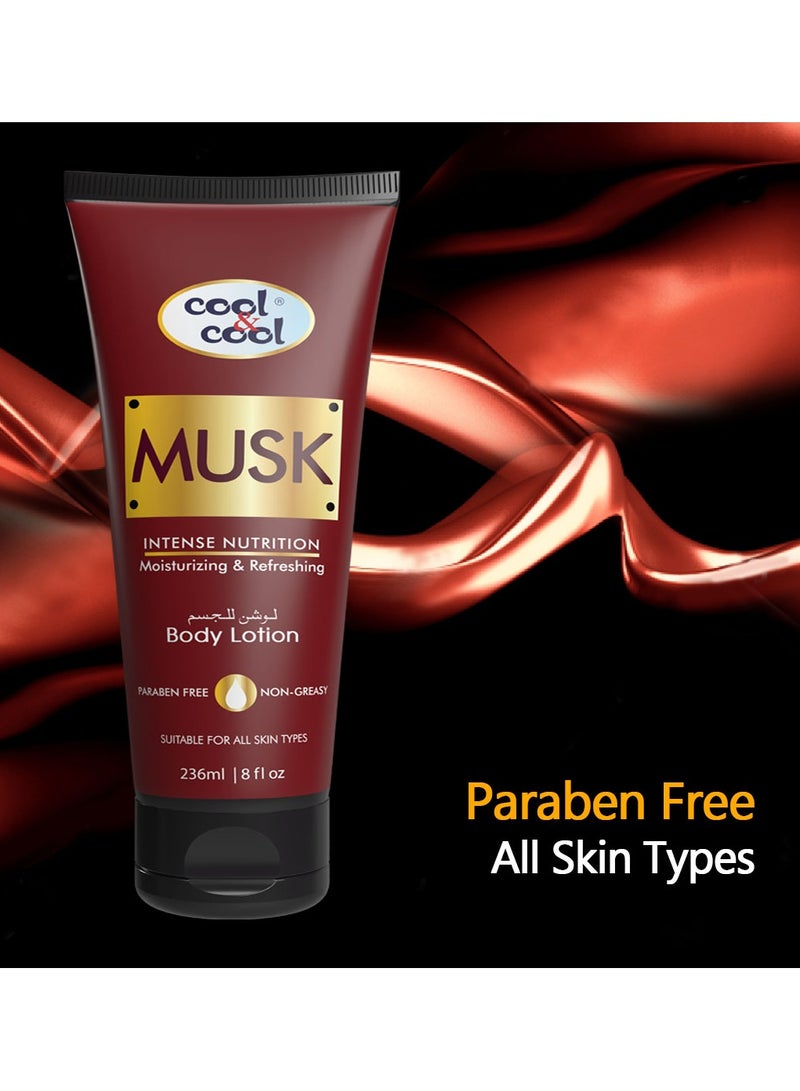 Cool & Cool Musk Body Lotion - 236ml Tube | Hydrating & Nourishing Formula with Rich Musk Fragrance | Softens & Moisturizes Skin - Image 3