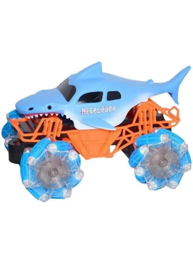 سيارة دريفت بجهاز تحكم عن بعد من المتجر التالي - تصميم مستوحى من مخلوقات البحر، دوران 360 درجة، تحكم لاسلكي بتردد 2.4 جيجاهرتز، مثالية للأطفال - Image 1