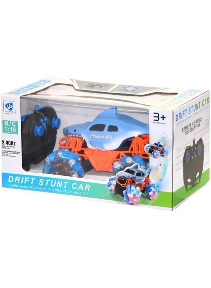 سيارة دريفت بجهاز تحكم عن بعد من المتجر التالي - تصميم مستوحى من مخلوقات البحر، دوران 360 درجة، تحكم لاسلكي بتردد 2.4 جيجاهرتز، مثالية للأطفال - Image 2