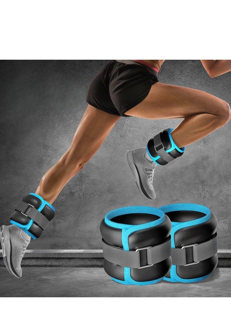 DUNISO 0.75kg*2 Ankle Weight Set, Wearable Leg Weight Belt, Waterproof Sandbag With Adjustable Strap, Suitable For Women Men Children Family Fitness Jogging Aerobics - Image 1