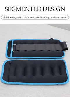 DUNISO 0.75kg*2 Ankle Weight Set, Wearable Leg Weight Belt, Waterproof Sandbag With Adjustable Strap, Suitable For Women Men Children Family Fitness Jogging Aerobics  - Image 4