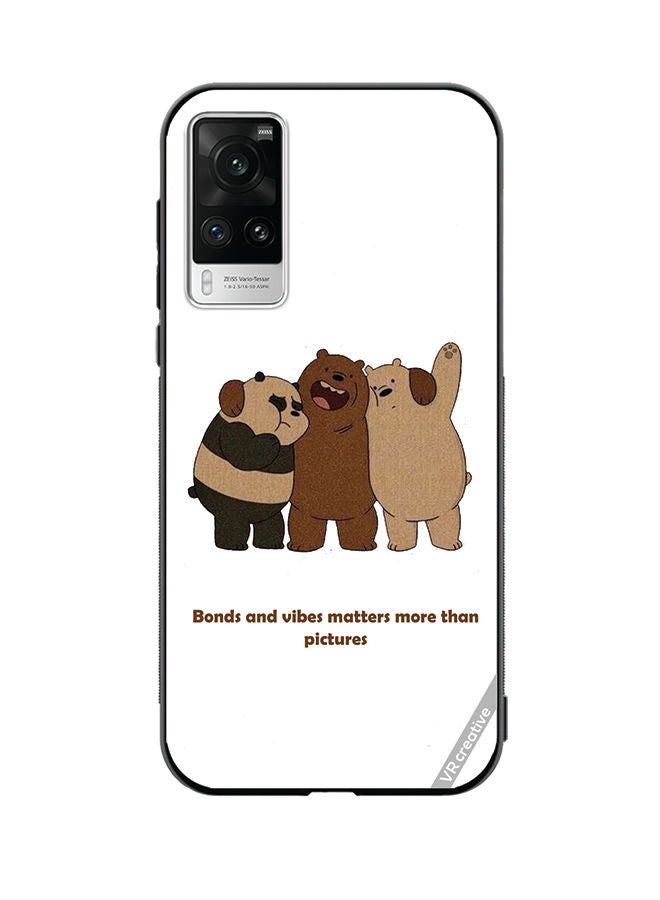 VR CREATIVE Protective Case Cover For Vivo X60 Pro Bonds And Vibes Matters More Than Pictures Design Multicolour - Image 1