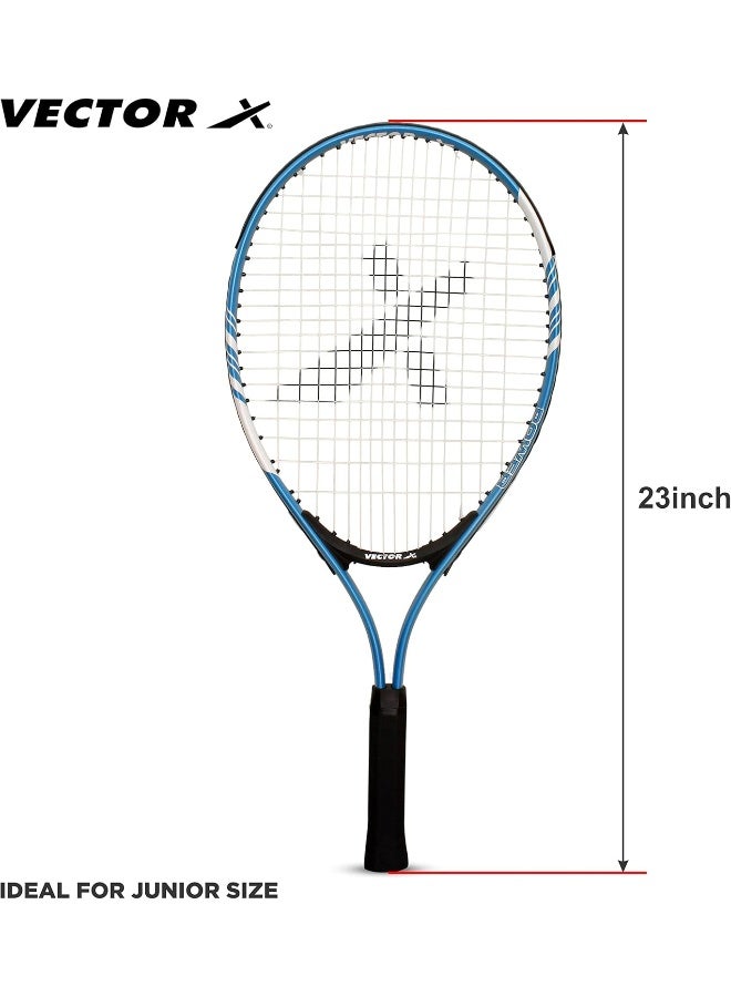 Vector X VXT-520 23 Inch Strung Tennis Racquet – Lightweight Adult Tennis Racket, High Power & Control, Blue - Image 5