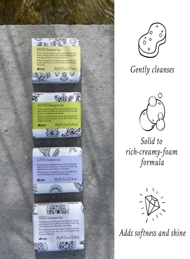 Davines MOMO Shampoo Bar, Moisturizing Formula For All Hair Types, Gently Cleanse And Add Shine, 100 g. - Image 4
