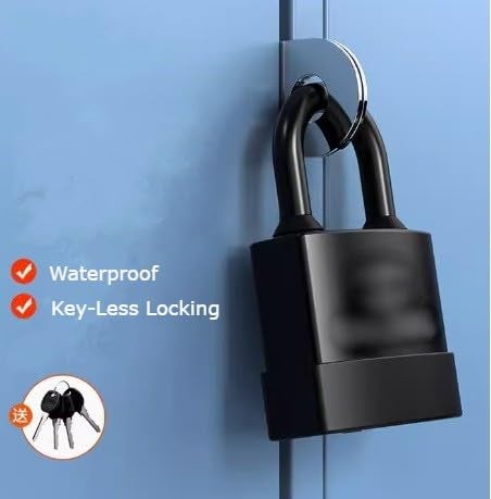 SEVIA Sevia Outdoor Waterproof Padlock Weatherproof RustProof Steel Lock with Keys High Security for Shed Garage Garden Gate Door Chain 55mm with 4 Keys  - Image 5