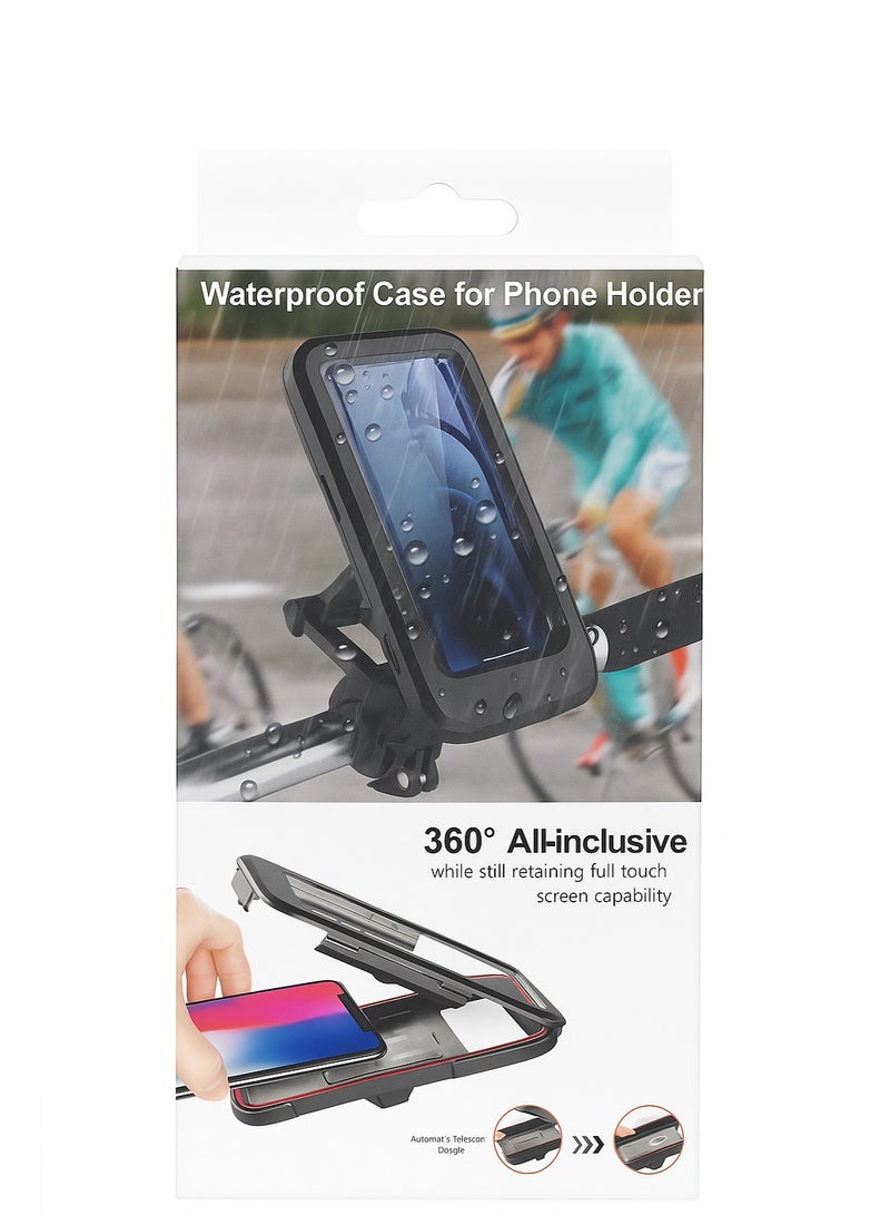 M3 Motorcycle, Scooter & Bicycle Phone Holder and Case – Waterproof & Rain-Resistant – Super Strong Stability with Full Protection from Shocks and Drops – Durable and Secure Design for All Riding Conditions - Image 1