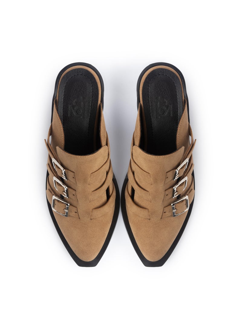 TGS Triple Buckle Heel Mules  - Image 3