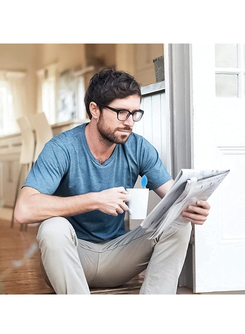 SOLARAE Silicone Tea Infusers for Loose Tea, 2Pcs Silicone Tea Steeper Fine Mesh Loose Tea Filter Silicone Lid Tea Cup Filter for Loose Leaf Tea or Herbal Tea - Image 3