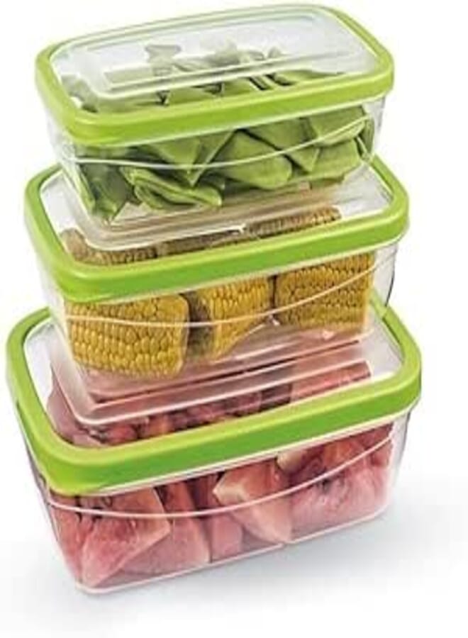 Ucsan Plastic Elegant Fridge Set 3 Pieces | Made in Turkey | 853