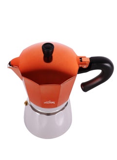 Any Morning Stovetop Espresso Coffee Maker 240ml, Italian Coffee Maker, Iconic Aluminum Moka Pot for Americano, Latte, Cappucino, Percolator Coffee Pot for Camping, 6 Cups, 8 oz, Copper Colored - HES-6  - Image 2