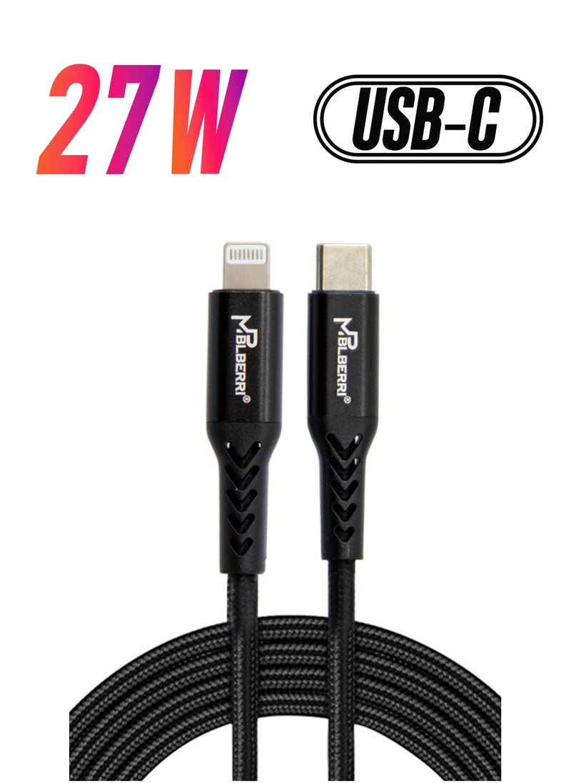 mpBLBERRI - Type-C Lightning PD Cable 1M | mpBLBERRI BLB-U331 - Image 1