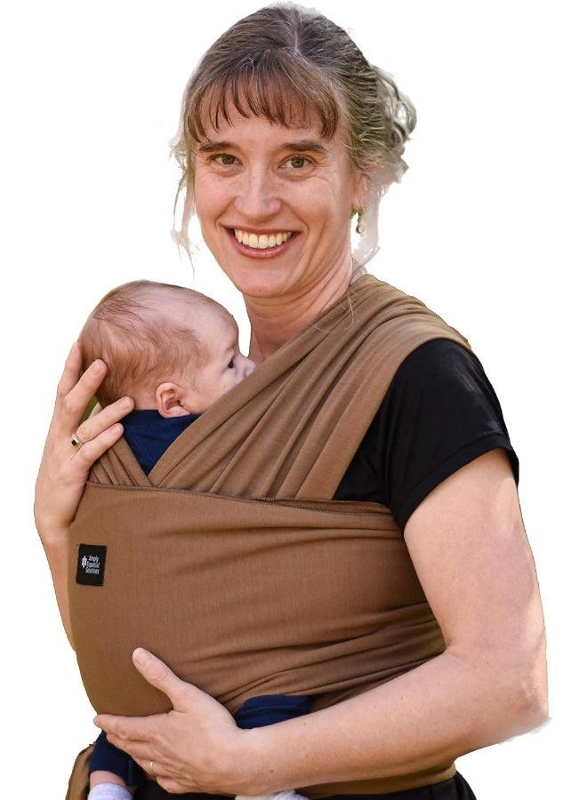Simply Essential Solutions حمالة أطفال ناعمة، مرنة، قطنية، حمالة أطفال، غطاء للرضاعة للاستخدام مع حديثي الولادة - الأطفال الصغار - Image 1