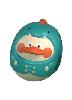 NIBEMINENT Baby Wobbler Toy Duck Tummy Time Animal Shaped Large Swaying Early Educational for Infant Newborn Green  - Image 2