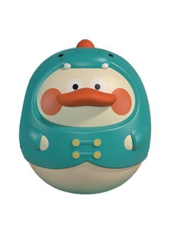 NIBEMINENT Baby Wobbler Toy Duck Tummy Time Animal Shaped Large Swaying Early Educational for Infant Newborn Green  - Image 1