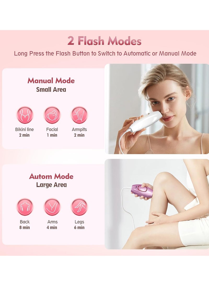 DIGI CORE Laser Hair Removal Device IPL Epilator for Women & Men, 500,000 Flashes, Permanent Hair Reduction Machine for Home Use, Painless Light Technology for Face, Arms, Legs & Body, Safe Hair Removal System White - Image 4