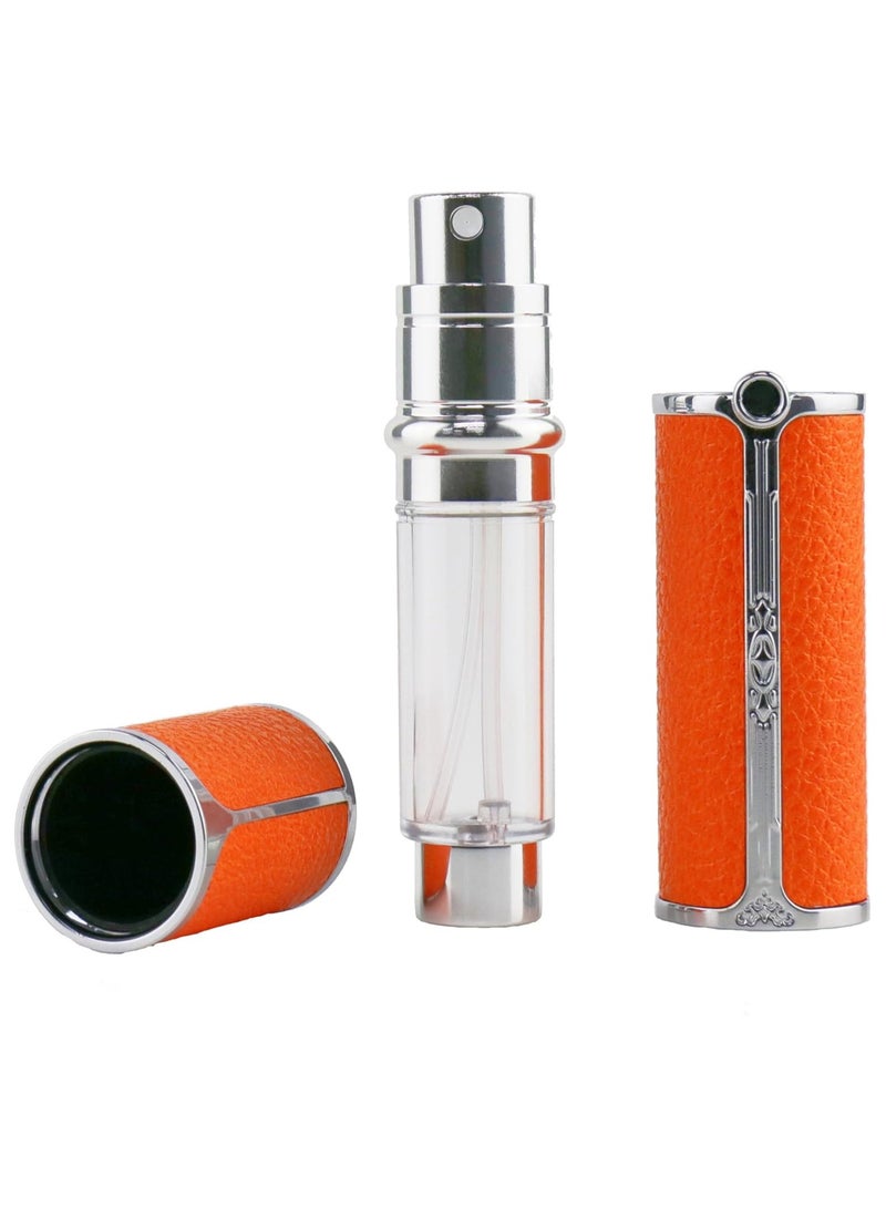 Perfume Atomizer Bottle Portable Mini Refillable Atomizer Travel Size Spray Bottles Accessories 5ml/0.2oz F906-1 (orange)  - Image 3