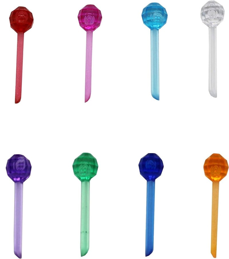 Creative Hobbies Plastic Lites for Ceramic Christmas Trees Small Pin Globe Light Ornaments Multi Colors 250 Piece Pack