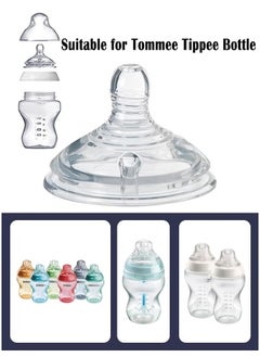 Bebiland 4 Pack Natural Feeding Bottle Nipple Suitable for Tommee Tippee Bottle, 6 Months+  - Image 3