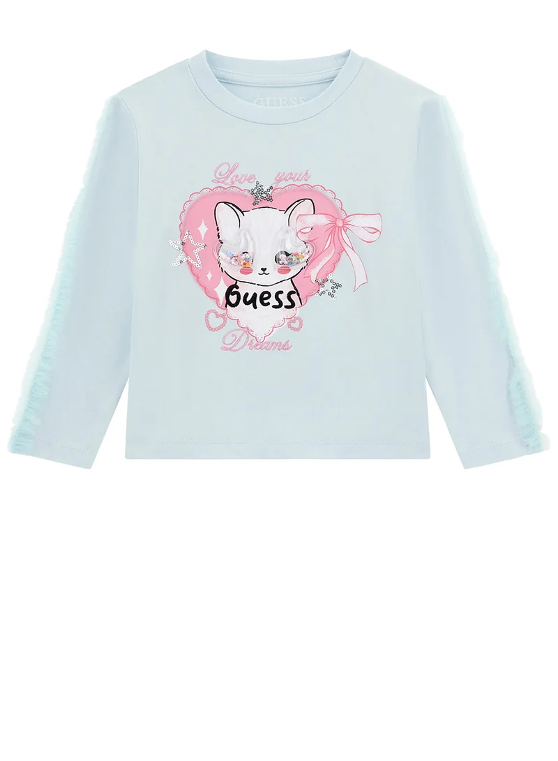 GUESS Kids Graphic Crew Neck T-Shirt