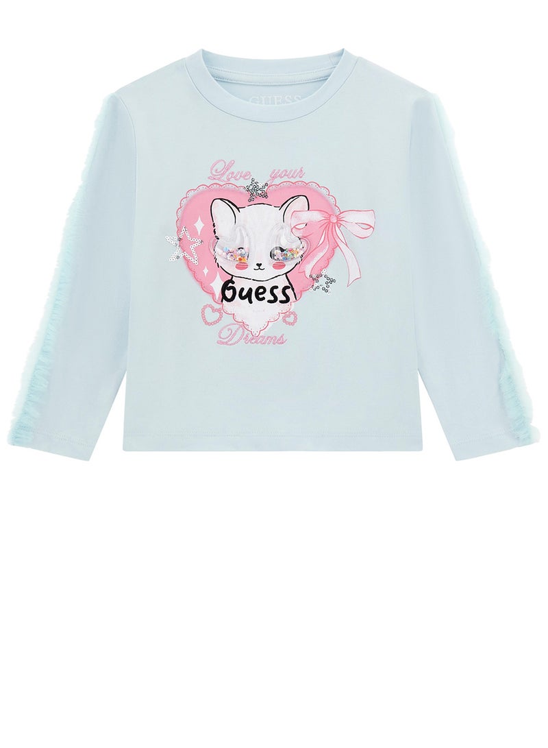 GUESS Kids Graphic Crew Neck T-Shirt - Image 1