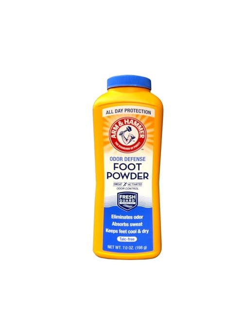 Arm & Hammer - Arm & Hammer Odor Defense Foot Powder, 7 Ounces (Pack of 3) - Image 1