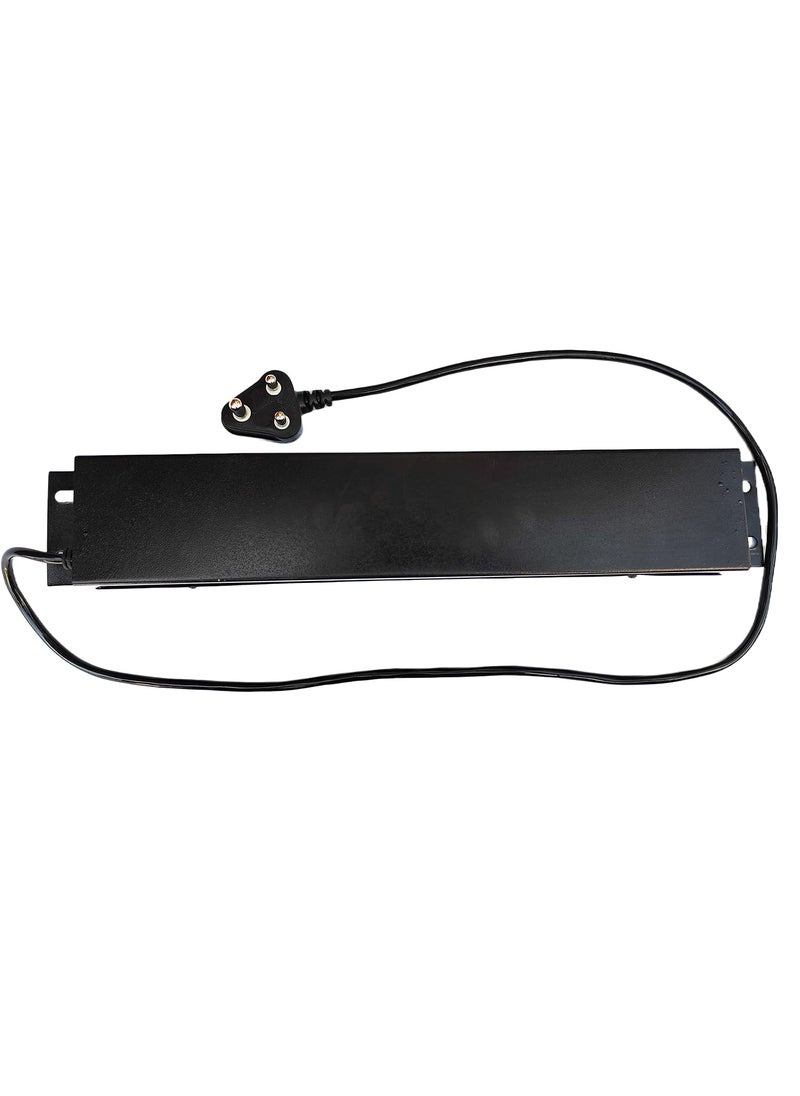 Generic 515 Ampere HeavyDuty Extension Board with Surge Protector 61 Socket MCB Protection Networking Server Rack Power Strip Commercial Household Use 15m Power Cord Black Pack of 1  - Image 5